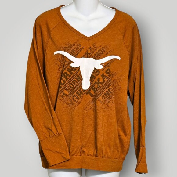 Texas Longhorns Women’s Long Sleeve V-Neck Shirt – Size Medium | Emerson Street - Picture 2 of 8